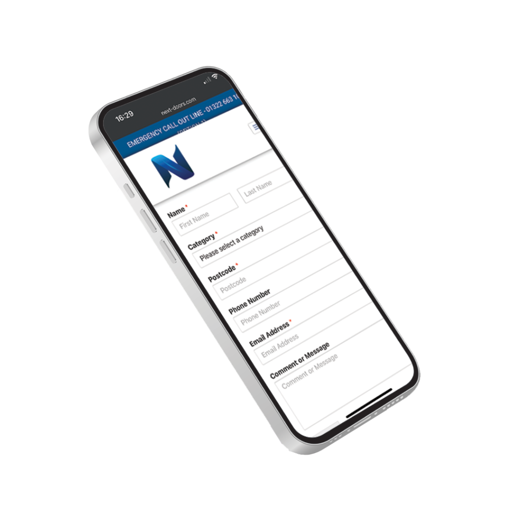 Next Doors Ltd Contact Us Page